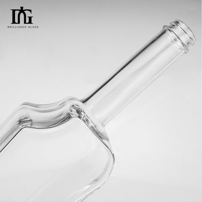 375ml 500ml 700ml μοναδικό σχεδιασμό βότκα τζιν ουίσκι οινοπνεύματα γυάλινο μπουκάλι με φελλό