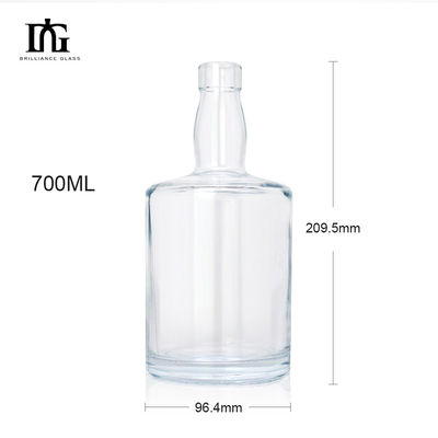 Υλικό σώματος γυαλί 260 ml μίνι μπουκάλια διαυγές γυαλί μπουκάλι για ουίσκι κρασί