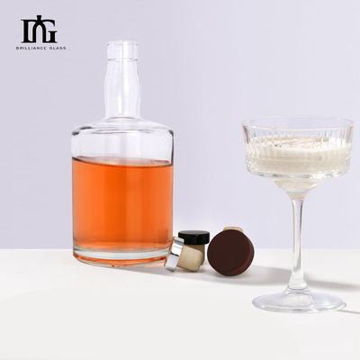 Υλικό σώματος γυαλί 260 ml μίνι μπουκάλια διαυγές γυαλί μπουκάλι για ουίσκι κρασί