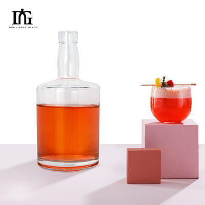 Υλικό σώματος γυαλί 260 ml μίνι μπουκάλια διαυγές γυαλί μπουκάλι για ουίσκι κρασί