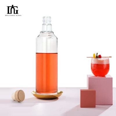 Τελική 250 ml/350 ml/500 ml/550 ml/650 ml/700 ml/750 ml γυάλινα μπουκάλια για οινοπνευματώδη ποτά Βότκα