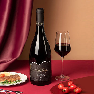375 ml/ 500 ml/750 ml ηλεκτροπληρωμένο χρυσό μπουκάλι αφρώδους κρασιού με τύπου σφραγίσματος από φελλό