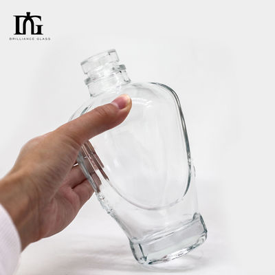 Άλλα Ποτά 50cl Κενή Βότκα Ουίσκι Γυάλινο μπουκάλι με κάλυμμα από φελλό και ματ επιφάνεια