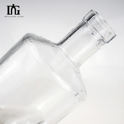 500 ml 700 ml 750 ml Προσαρμόσιμη χαραγμένη με θερμό σφραγισμό ετικέτα γυάλινο μπουκάλι για ποτά