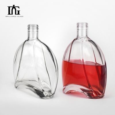 Διαφανές φιαλίδιο 700 ml κρασιού και ουίσκι με υλικό βάσης γυαλί