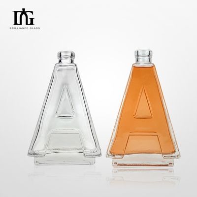 Επεξεργασία επιφάνειας χαρακτικής 50cl Διαυγές κενό ουίσκι βότκα γυάλινο μπουκάλι με φελλό