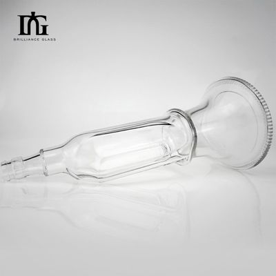 Προσαρμοσμένο υλικό γυάλινου κολάρου γυάλινα μπουκάλια με αλκοόλ για τζιν 500ml 700ml χωρίς μόλυβδο