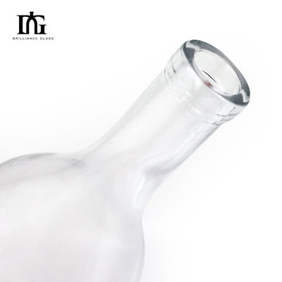 Αποδεκτό OEM/ODM Ευρωπαίο στυλ πολυτελή 700ml 750ml μοναδικό ουίσκι ρούμι τζιν γυάλινο μπουκάλι