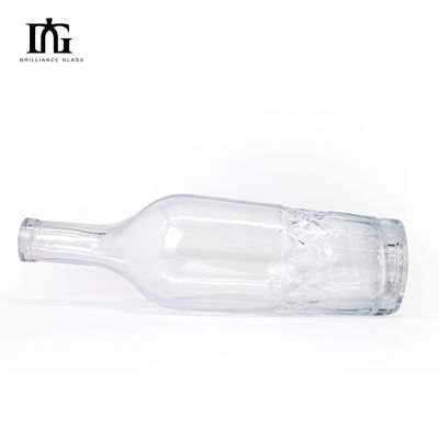 Αποδεκτό OEM/ODM Ευρωπαίο στυλ πολυτελή 700ml 750ml μοναδικό ουίσκι ρούμι τζιν γυάλινο μπουκάλι