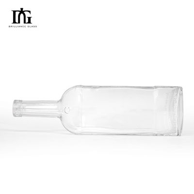Γυάλινο κολάρο 750ml 700ml 500ml στρογγυλό μπουκάλι κρασιού για οινοπνευματώδη ποτά