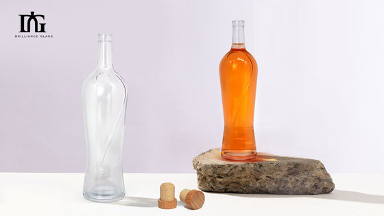 750 ml γυάλινο μπουκάλι κρασιού για οινοπνευματώδη ποτά ουίσκι κολάρο υλικό γυαλί τύπου καπάκις φελλός βίδα και τα δύο