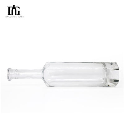 Ουίσκι Βότκα Τζιν Ρουμ 700ml Στρογγυλό Διαυγές γυάλινο μπουκάλι με φελλό και καπάκι με βίδα