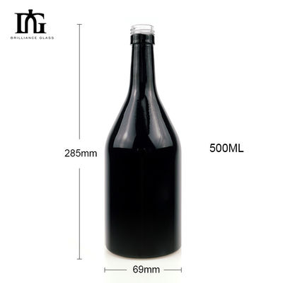Παρέχεται δωρεάν 500ml 700ml 750ml 1000ml Μπουκάλι ουίσκι με μοναδικό σχήμα