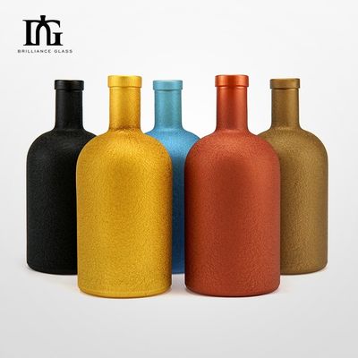 500ml γυάλινο μπουκάλι με φελλό και καπάκι βίδας για ελαιόλαδο Λικέρ Τζιν Βότκα υγρή πώληση
