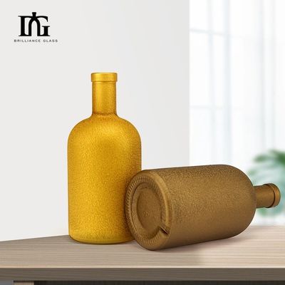 500ml γυάλινο μπουκάλι με φελλό και καπάκι βίδας για ελαιόλαδο Λικέρ Τζιν Βότκα υγρή πώληση