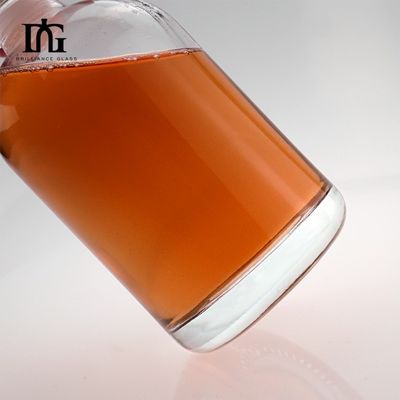 500 ml σαφές γυάλινο φρούτο κρασί μπουκάλι οινοπνεύματος με κούρκο χαραγμένη επιφάνεια χειρισμού