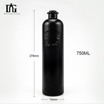 OEM/ODM Αποδεκτό 750ml μπουκάλι από γυαλί με κάλυμμα από μέταλλο και καπάκι από φελλό