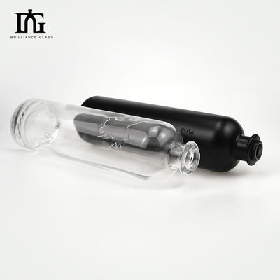 OEM/ODM Αποδεκτό 750ml μπουκάλι από γυαλί με κάλυμμα από μέταλλο και καπάκι από φελλό