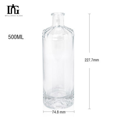 Τύπος σφράγισης Φελλός 750 ml τετραγωνικό γυάλινο μπουκάλι κρασιού για μπουκάλια ποτών με ειδικό σχεδιασμό