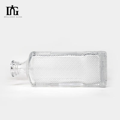 Προσαρμοσμένο φιαλίδιο γυαλιού 700 ml χωρητικότητας για οινοπνευματώδη ποτά ουίσκι βότκα τζιν τεκίλα