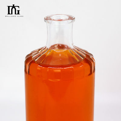 Παρέχεται δωρεάν 500 ml σαφείς γυάλινες μπουκάλες ποτών με φελλό και παχύ πάτωμα
