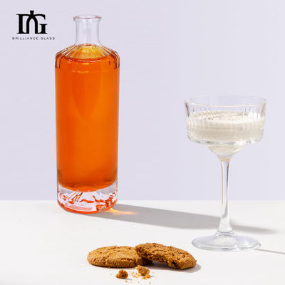 Παρέχεται δωρεάν 500 ml σαφείς γυάλινες μπουκάλες ποτών με φελλό και παχύ πάτωμα