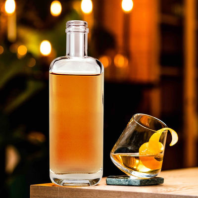260Ml τετραγωνικό μπουκάλι γυαλιού κρασιού με φελλό για προσαρμοσμένες επιλογές χαρακτικής και ζωγραφικής