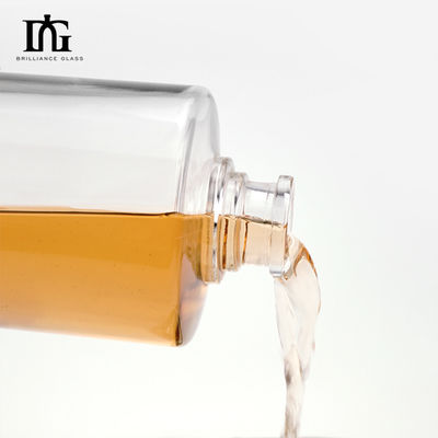 Κελάρι γυαλιού 500 ml Διαφανές Στρογγυλό Άδειο Κελάρι Φρίντ Λικέρ κρασί Ουίσκι Βότκα μπουκάλι με σφραγισμένο κάλυμμα από φελλό