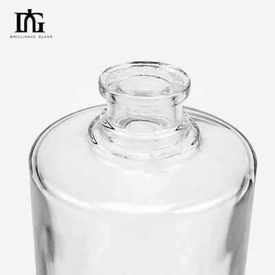Κελάρι γυαλιού 500 ml Διαφανές Στρογγυλό Άδειο Κελάρι Φρίντ Λικέρ κρασί Ουίσκι Βότκα μπουκάλι με σφραγισμένο κάλυμμα από φελλό