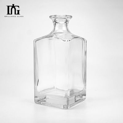 750 ml γυάλινο μπουκάλι προσαρμοσμένο σχήμα καλούπις Super Flint Whiskey Gin Vodka Liquor μπουκάλι