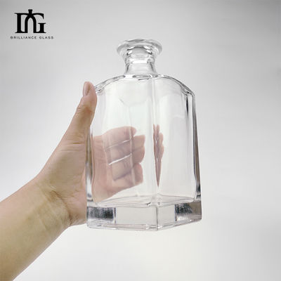 750 ml γυάλινο μπουκάλι προσαρμοσμένο σχήμα καλούπις Super Flint Whiskey Gin Vodka Liquor μπουκάλι