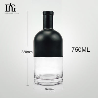 770 ml κενό στρογγυλό γυάλινο μπουκάλι για ουίσκι μπράντυ βότκα ρούμι τζιν και άλλα αλκοολούχα ποτά