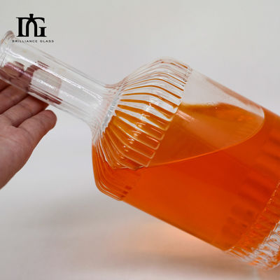 500 ml/700 ml Υψηλής ποιότητας Διαφανές μπουκάλι γυαλιού με καπάκι με βίδα