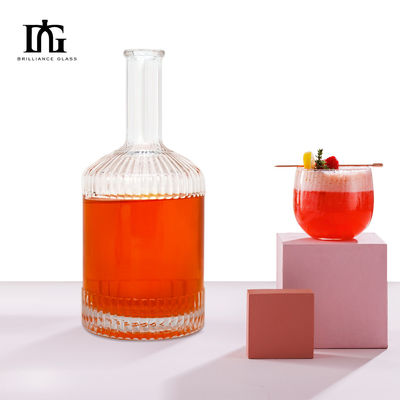 500 ml/700 ml Υψηλής ποιότητας Διαφανές μπουκάλι γυαλιού με καπάκι με βίδα