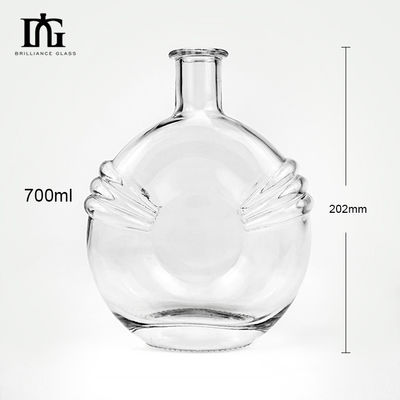Λικέρ και Ποτά 700ml Δημιουργικό Διαφανές Σφραγισμένο Μίνι Μπουκάλι Κύκλου Κρασιού με Φελλό