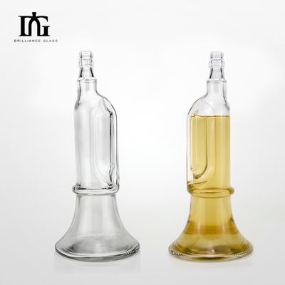Λιχαρό αλκοόλ Σχήμα κολοκύθας 600 ml Διαυγές γυάλινο μπουκάλι για αποστακτήρια