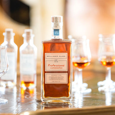 Τετράγωνο σχήμα Super Flint Whisky Tequila Gin Brandy γυάλινο μπουκάλι 500ml 700ml 750ml