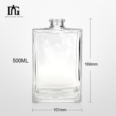 Παρέχεται ελεύθερα υλικό βάσης γυαλιού Custom Liquor για Vodka Gin 100ml 200ml 500ml 700ml