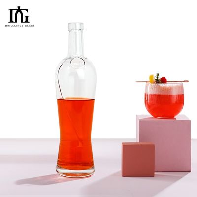 700 ml παχιά μπουκάλια γυαλιού με χαραγμένο κάτω μέρος για οινοπνευματώδη ποτά προσαρμοσμένα και διαθέσιμα ελεύθερα