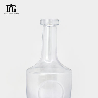 OEM/ODM Αποδεκτό 750ml Super Flint Glass Empty Liquor Flask για Ουίσκι Τζιν Βότκα