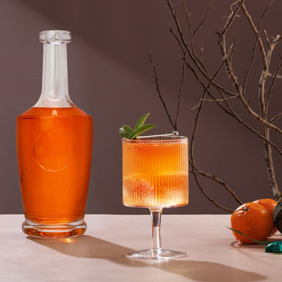 OEM/ODM Αποδεκτό 750ml Super Flint Glass Empty Liquor Flask για Ουίσκι Τζιν Βότκα