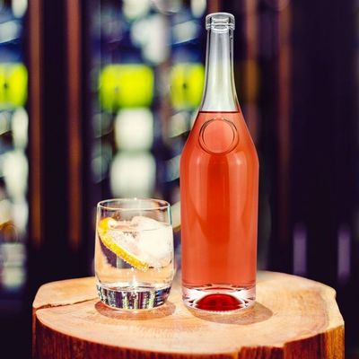 Εκτύπωση με οθόνη και ηλεκτροπληρωμή 500 ml γυάλινης φιάλης αλκοολούχων ποτών