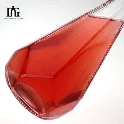 700 ml γυάλινη χαρακτική μοναδικό σχήμα προσαρμοσμένο σχήμα ποτό τζιν βότκα αναψυκτικά μπουκάλι