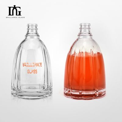 500ml 700ml Custom Super Flint γυάλινα μπουκάλια για ποτά Ουίσκι Βότκα Μπράντυ μοναδικό σχεδιασμό