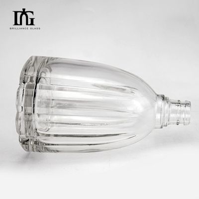 500ml 700ml Custom Super Flint γυάλινα μπουκάλια για ποτά Ουίσκι Βότκα Μπράντυ μοναδικό σχεδιασμό
