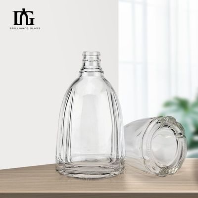 500ml 700ml Custom Super Flint γυάλινα μπουκάλια για ποτά Ουίσκι Βότκα Μπράντυ μοναδικό σχεδιασμό
