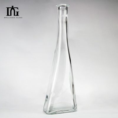 Εκτύπωση χειρισμός ψεκασμός 700 ml 500 ml τετραγωνικό γυάλινο μπουκάλι για ουίσκι βότκα οινόπνευμα