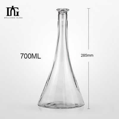 Εκτύπωση χειρισμός ψεκασμός 700 ml 500 ml τετραγωνικό γυάλινο μπουκάλι για ουίσκι βότκα οινόπνευμα