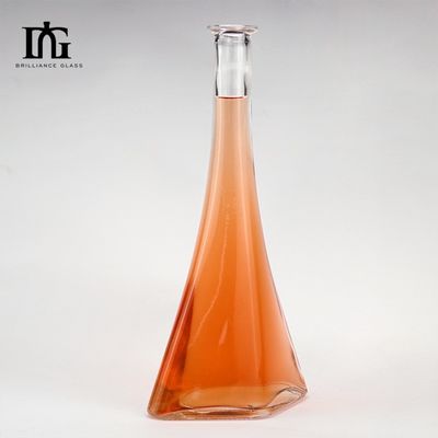 Εκτύπωση χειρισμός ψεκασμός 700 ml 500 ml τετραγωνικό γυάλινο μπουκάλι για ουίσκι βότκα οινόπνευμα