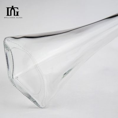 Εκτύπωση χειρισμός ψεκασμός 700 ml 500 ml τετραγωνικό γυάλινο μπουκάλι για ουίσκι βότκα οινόπνευμα